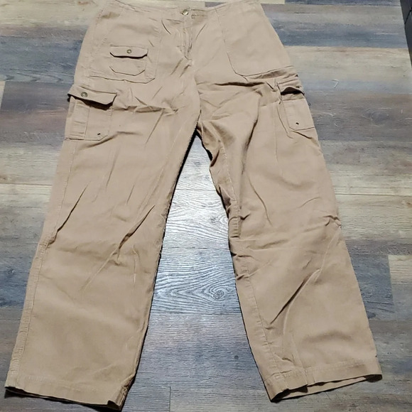 Lauren Ralph Lauren tan corduroy cargo pants excellent condition - Picture 1 of 9